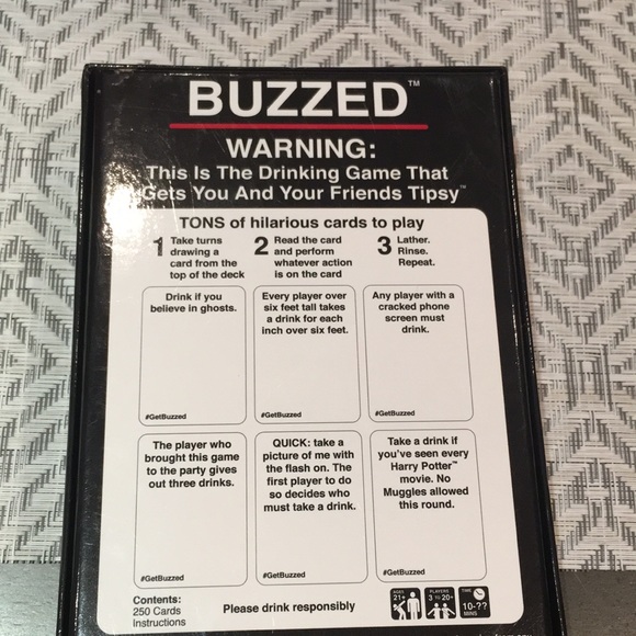 Buzzed Adult Drinking Card Game for 21+ - Picture 5 of 6